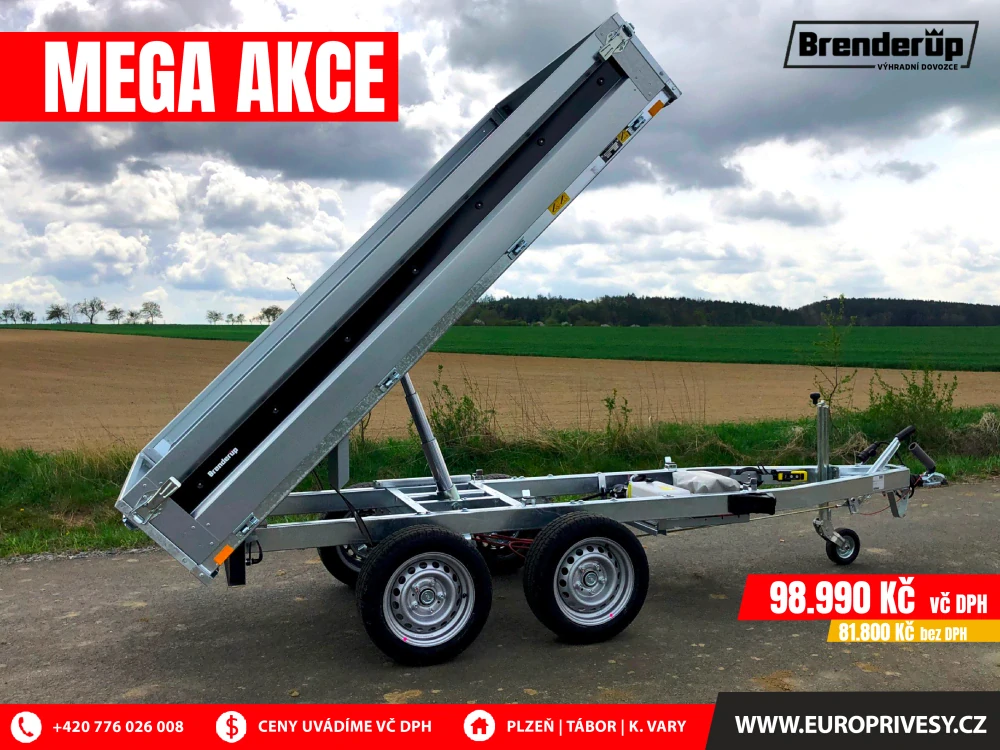 Elektrohydraulický sklápěč Brenderup BT4260STB 2000 kg