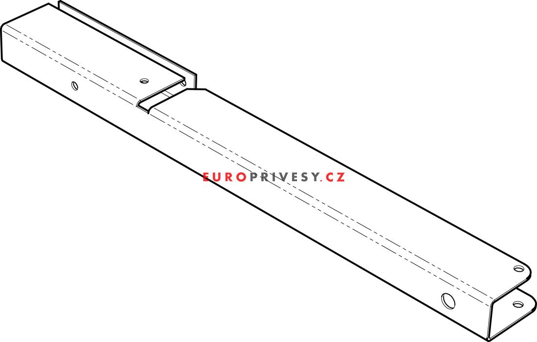 Zadní rohový profil, pravý - Brenderup 1203S