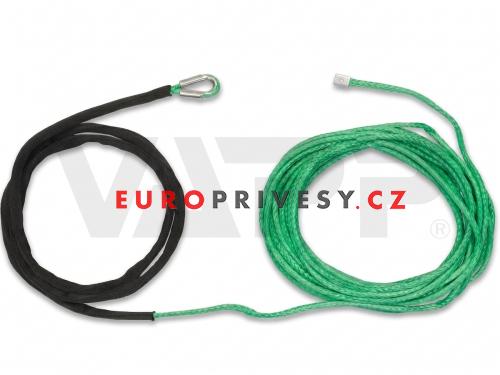 Lano syntetické 15 m, pr. 6 mm s okem