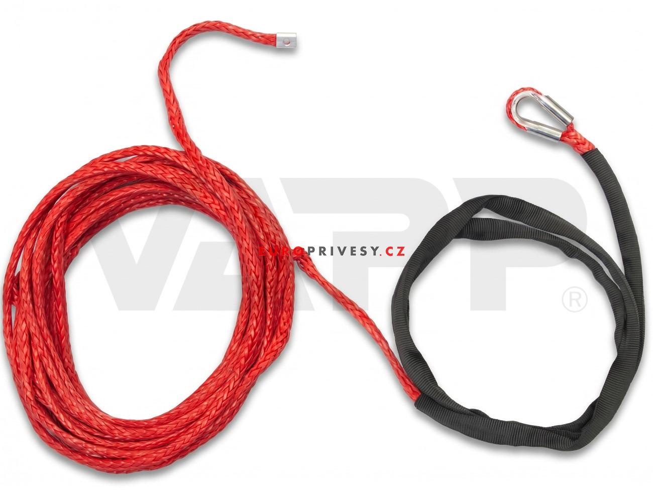 Lano syntetické 15 m, pr. 8 mm s okem