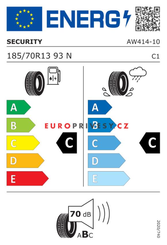 Pneu 185/70 R13 93N Security (650 kg) M+S