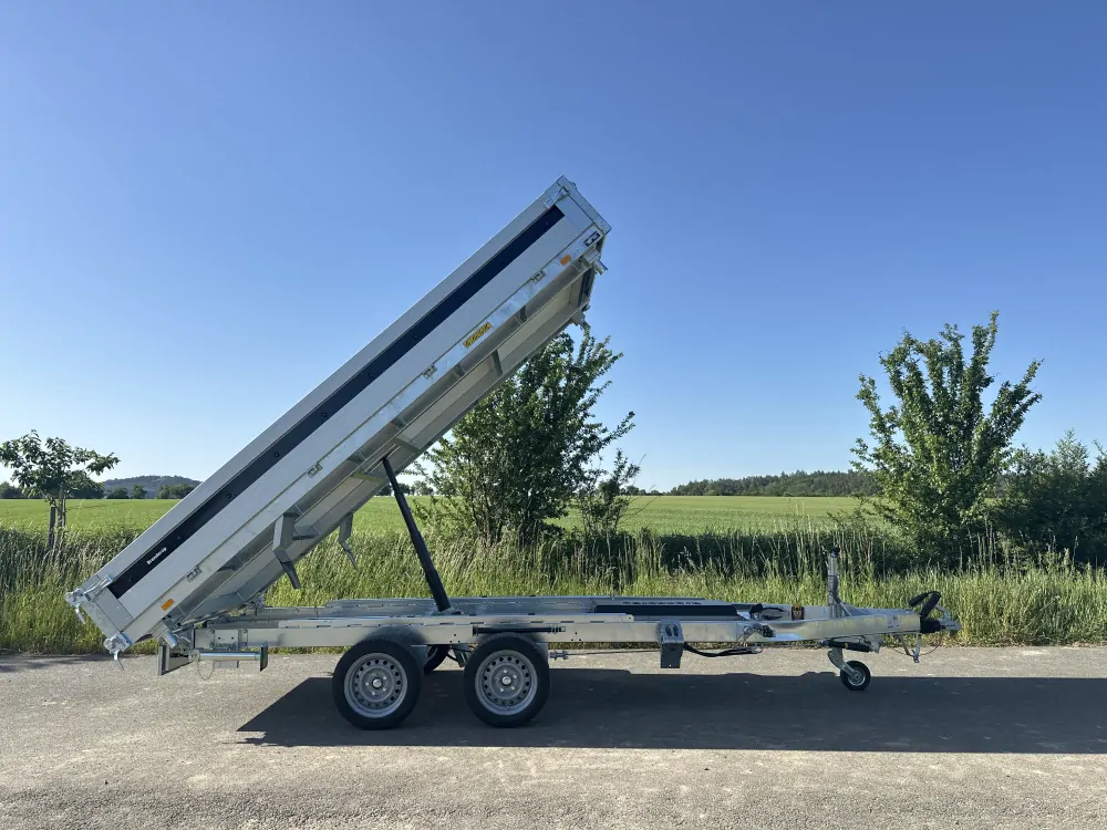 3-stranný elektrohydraulický sklápěč Brenderup, 375x180x35, 3500kg