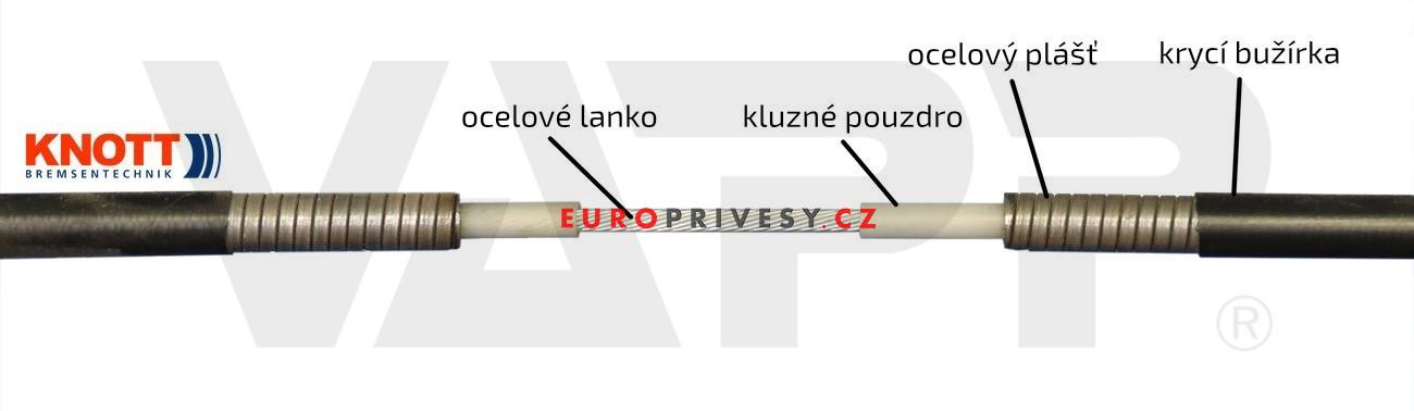 Lanovod brzdový KNOTT závit M8
