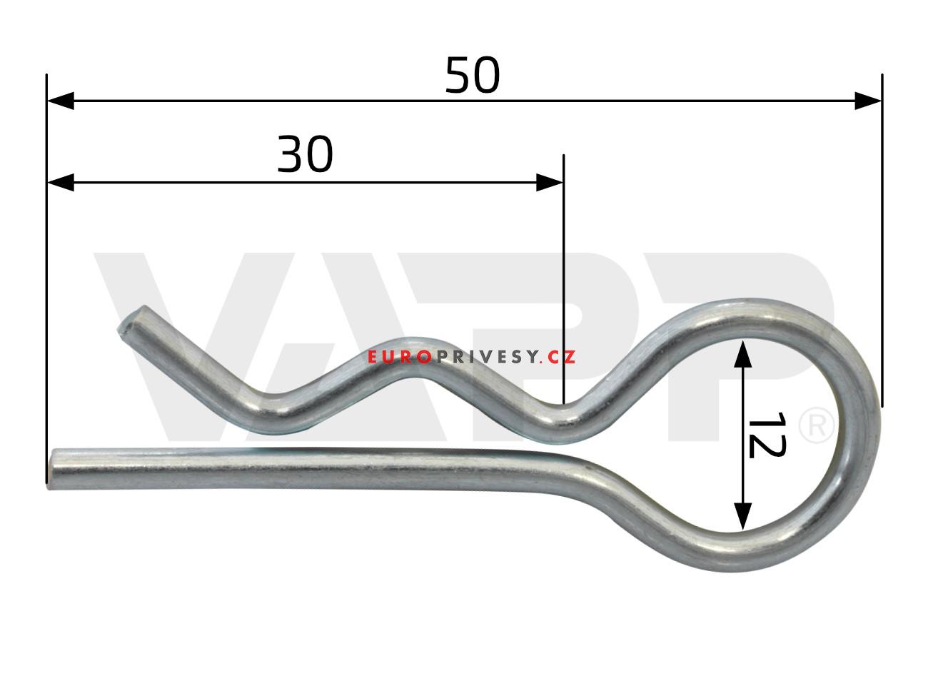 Závlačka pružinová ZN 2,5/50