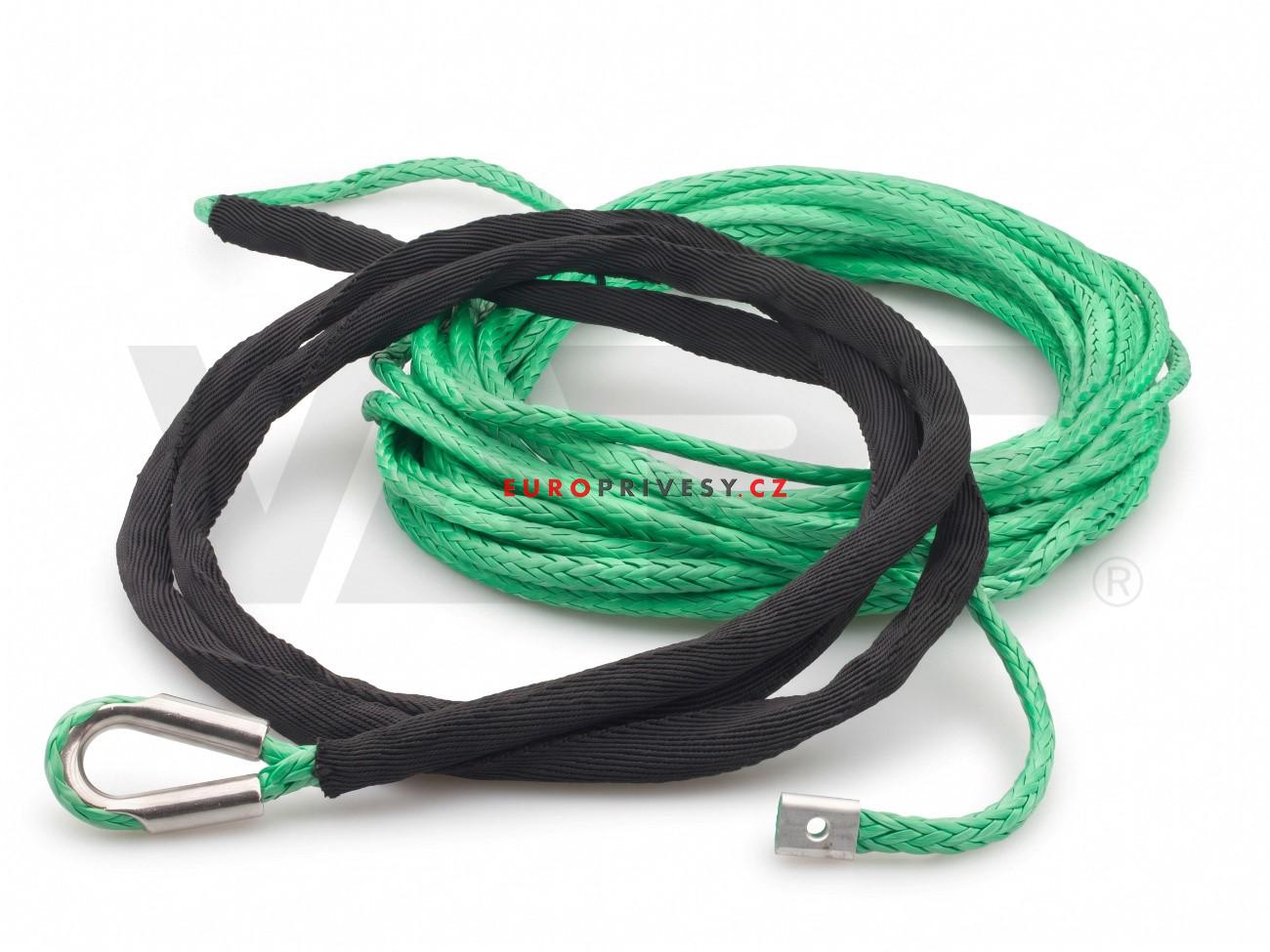 Lano syntetické 15 m, pr. 6 mm s okem