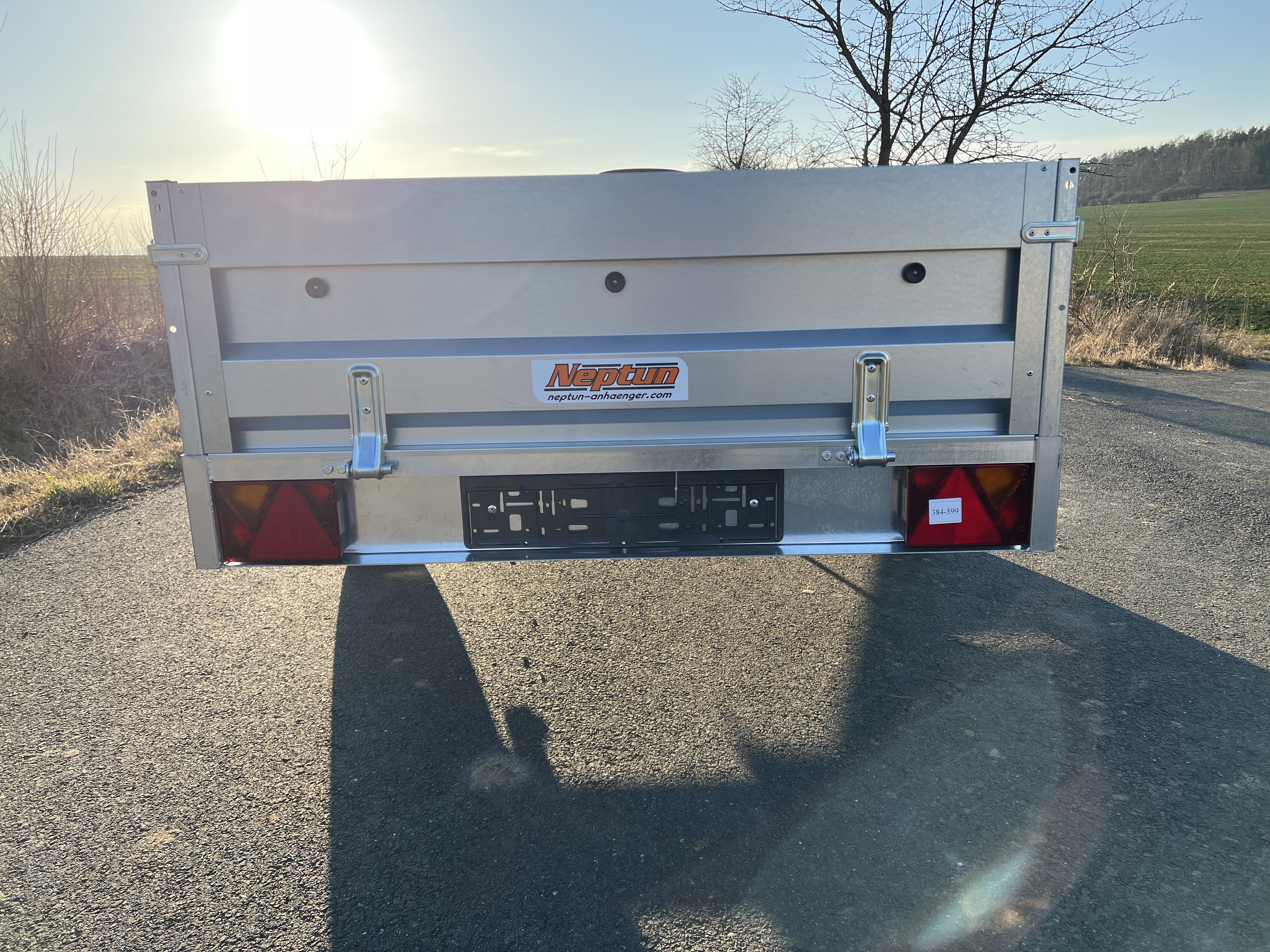 NEPTUN RUSTIK - sklopný - listová péra - 263x129x40 cm