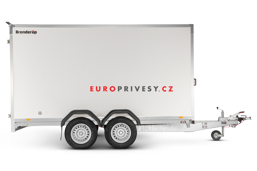 Skříňový přívěs Brenderup 7350TBR 155x350x185 cm 2500 kg RAMPA