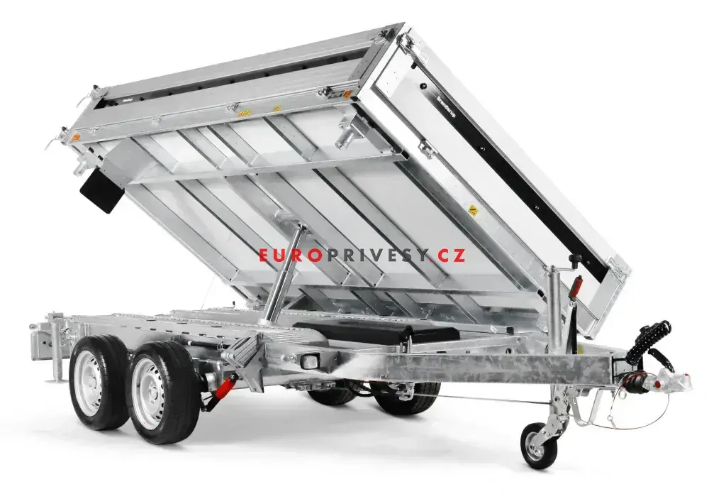 3-stranný elektrohydraulický sklápěč Brenderup, 375x180x35, 3500kg