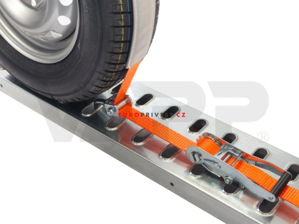 Upínací souprava pro převoz vozidel "přes kolo" 35mm, 2,8m, 3 t,ot.háky, ochrana,VDI 2700