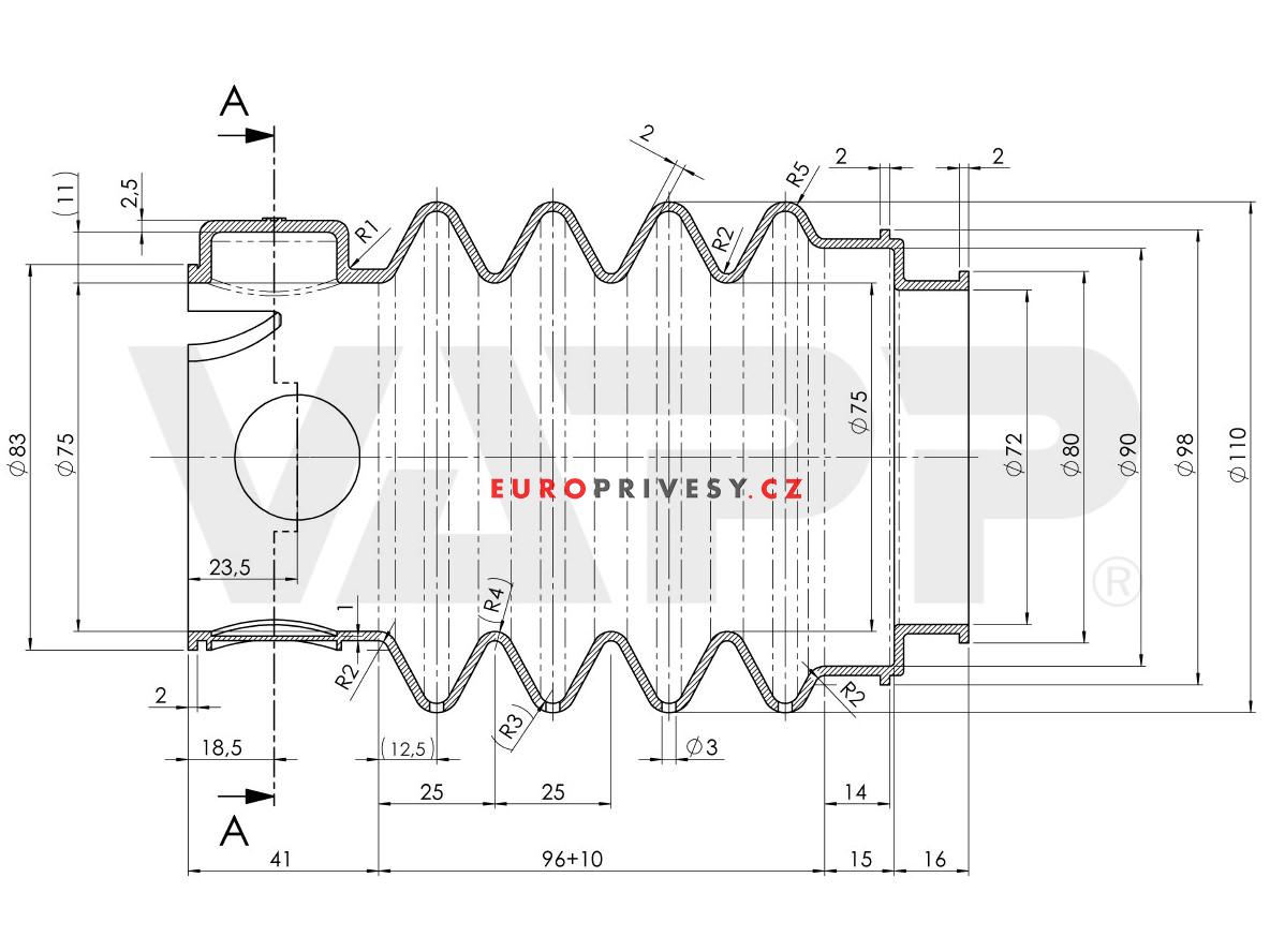 Manžeta ke stabilizátoru Winterhoff WS 3500