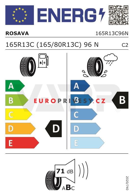 Pneu 165 R13 C 96N Rosava TRL-502 M+S (710 kg)
