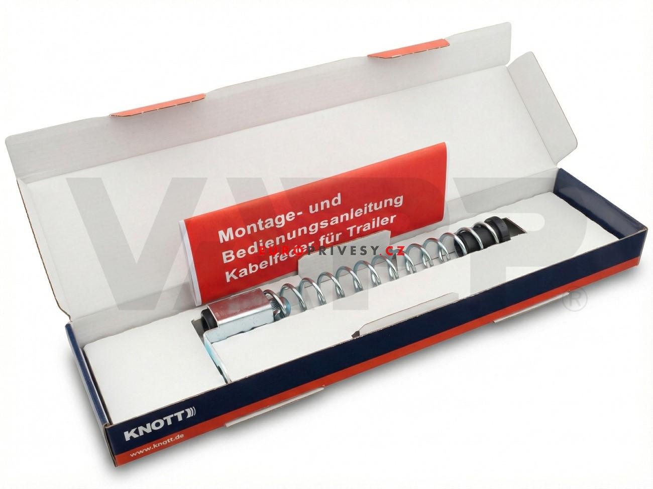 Držák kabeláže KNOTT pružinový pozink, 260 mm