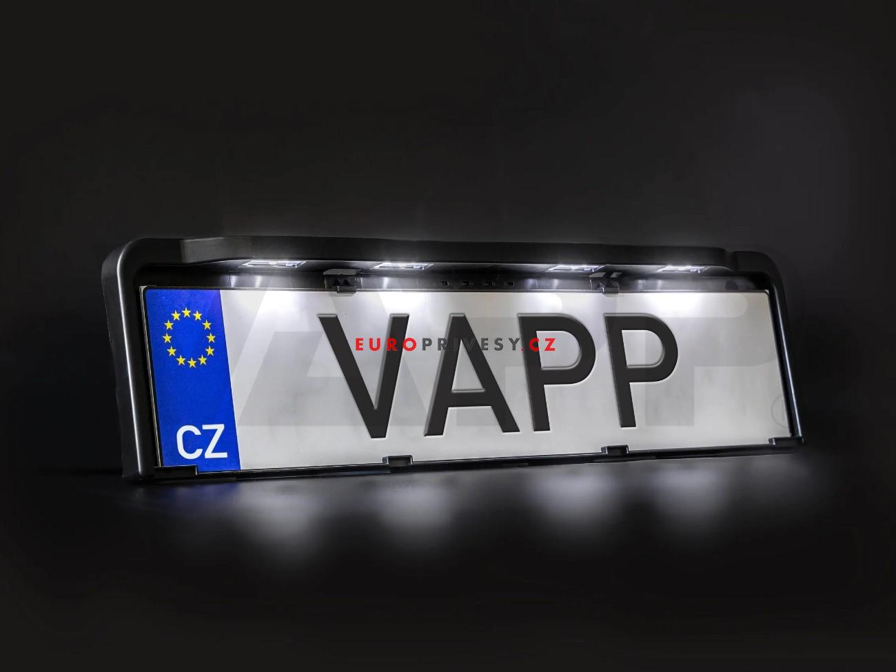 Podložka pod registrační značku s osvětlením LED Fristom FT-264, kabel QS150