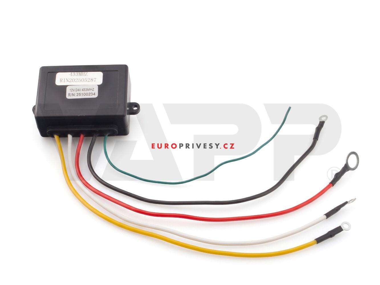Dálkové ovládání navijáku, hydrauliky 12/24V univerzální RUNVA