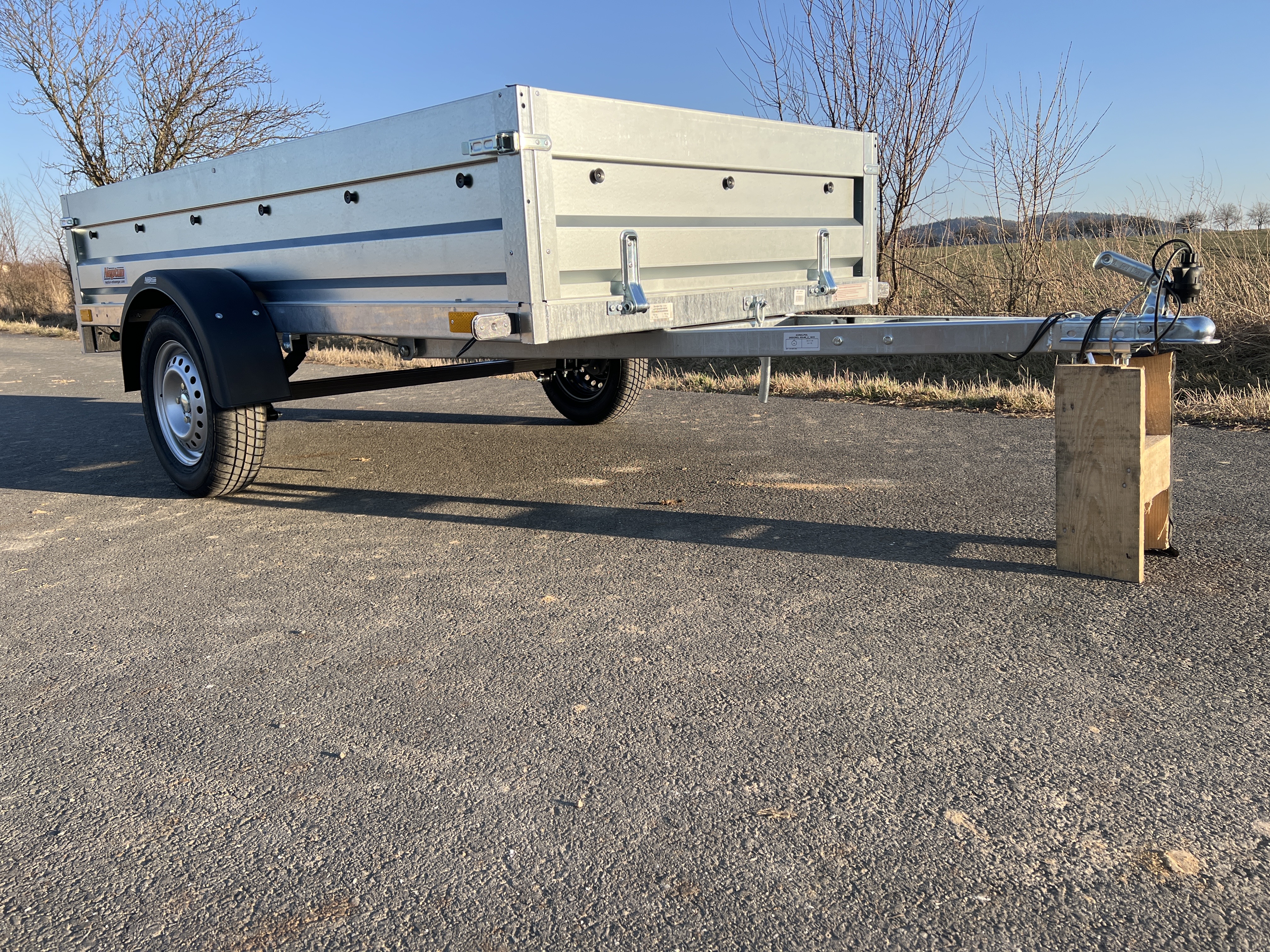 NEPTUN RUSTIK - sklopný - listová péra - 263x129x40 cm