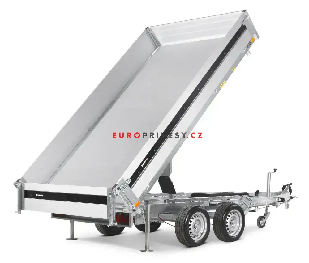 3-stranný elektrohydraulický sklápěč Brenderup, 375x180x35, 3500kg