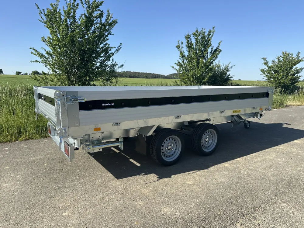 3-stranný elektrohydraulický sklápěč Brenderup, 375x180x35, 3500kg