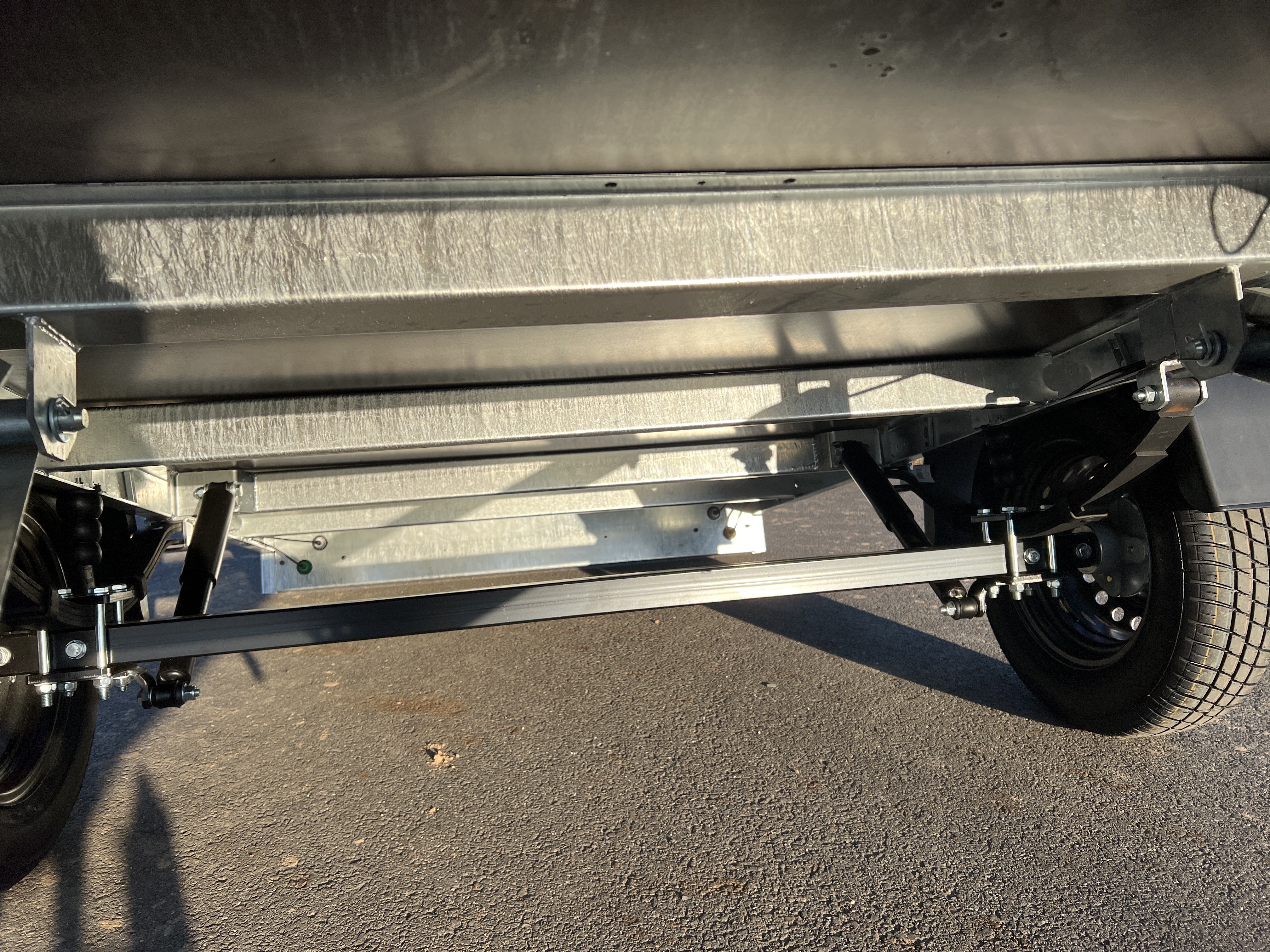 NEPTUN RUSTIK - sklopný - listová péra - 263x129x40 cm