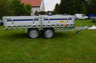 Přívěsný vozík - SILEZIA Plus, kola pod ložnou plochou