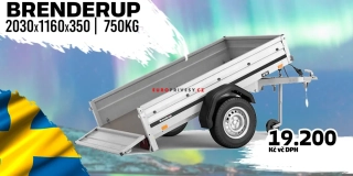 Brenderup 1205S UB TILT, 750 kg, 204x116x35