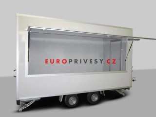 Prodejní stánek 420x203x230 cm - 2000 kg + zadní prodejní okno