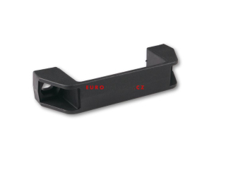 Madlo plastové 137 mm bez krytek šroubů, černé