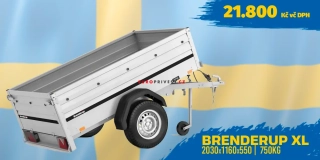 Brenderup 1205S UB XL TILT, 750 kg, 204x116x55