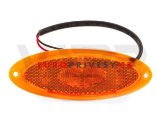Svítilna boční obrysová LED Jokon SMLR 2010c, 12V, s odrazkou (oranžové tělo)