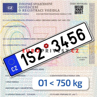 Registrace přívěsu do 750kg