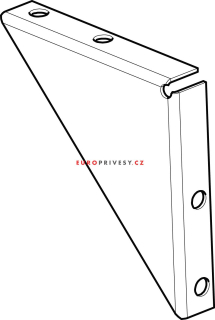 Rohový držák - Brenderup 3251