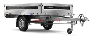 Brzděný přívěsný vozík Brenderup 4260SB | 259 x 143 cm | 750