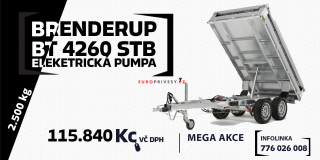 Elektrohydraulický sklápěč Brenderup BT4260STB 2500 kg